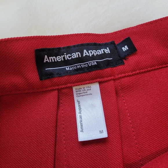 American Apparel Red Tennis Skirt size M - Picture 2 of 3